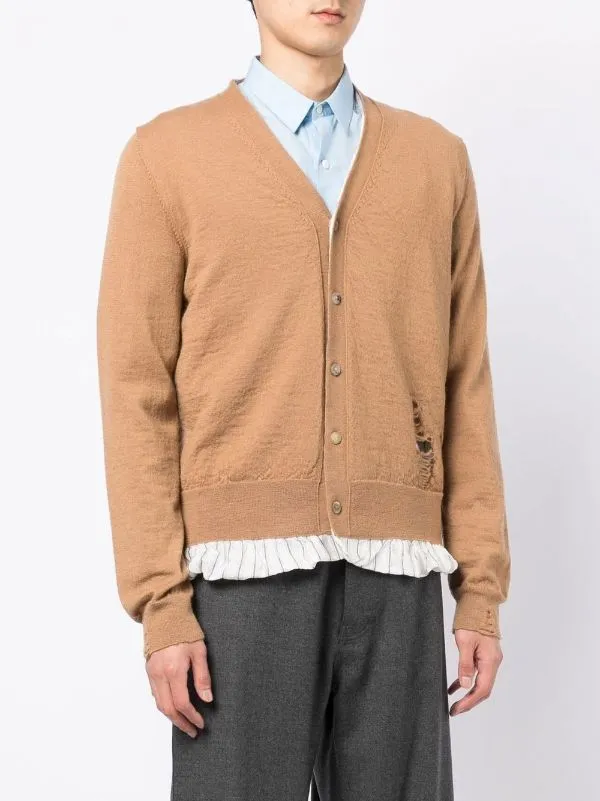 V-Neck Pullover - Camel