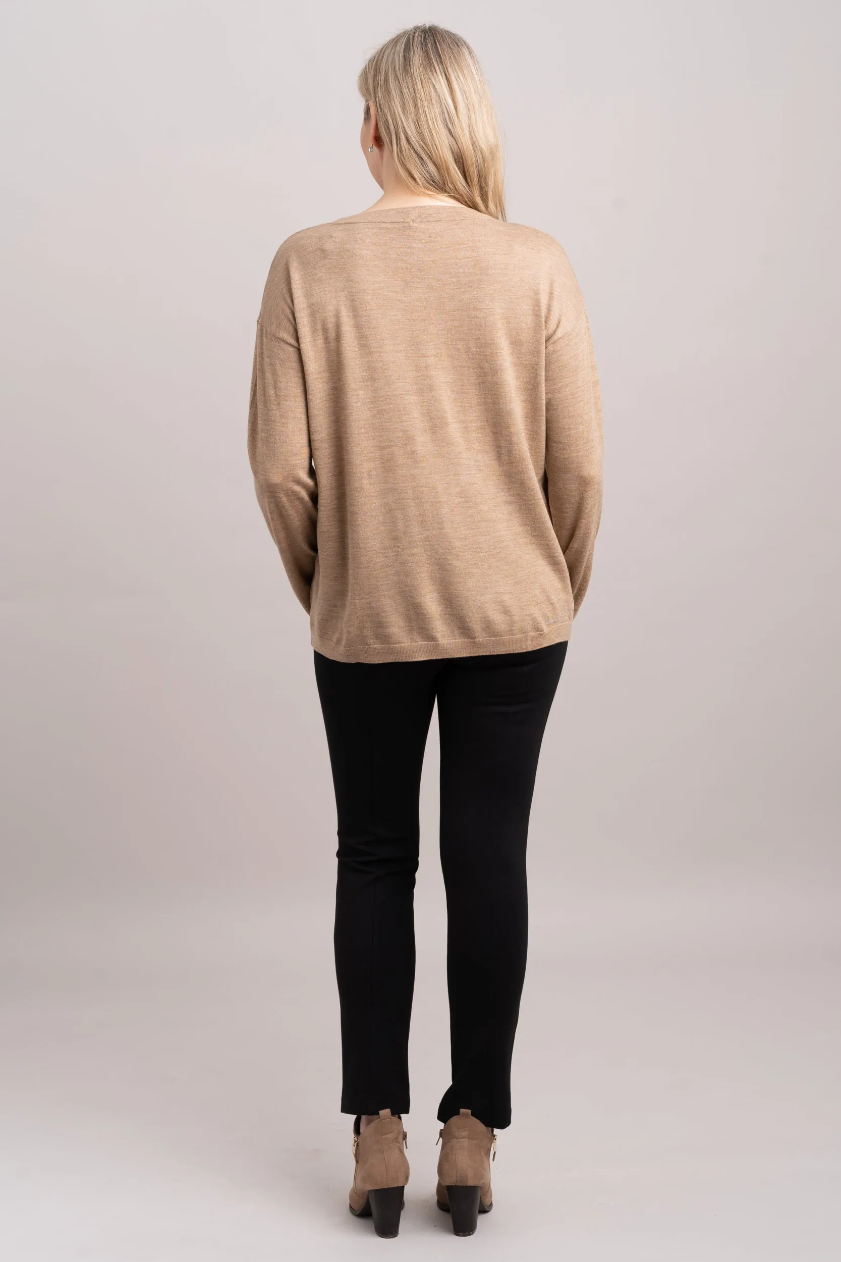 Wishes Sweater, Tanhide, 100% Merino Wool