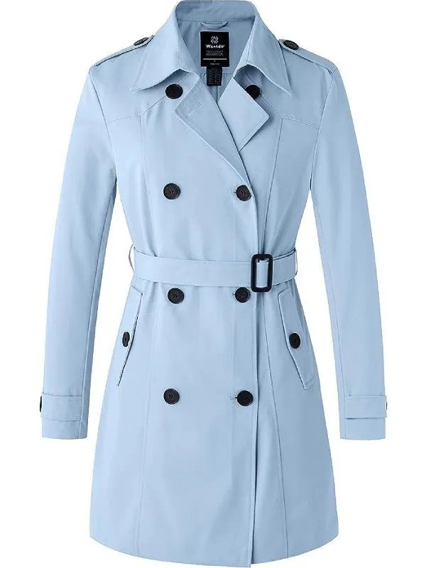 Women's Waterproof Double-Breasted Trench Coat 33992