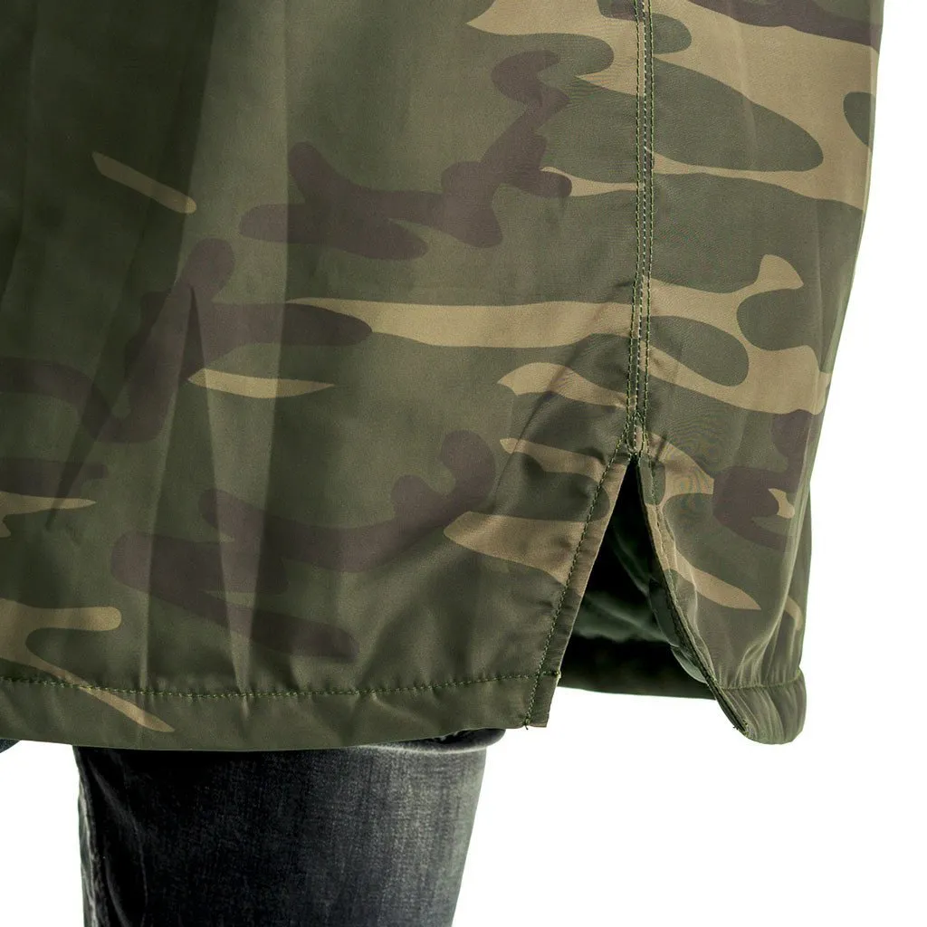 Xavier Longline Bomber Jacket - Camo